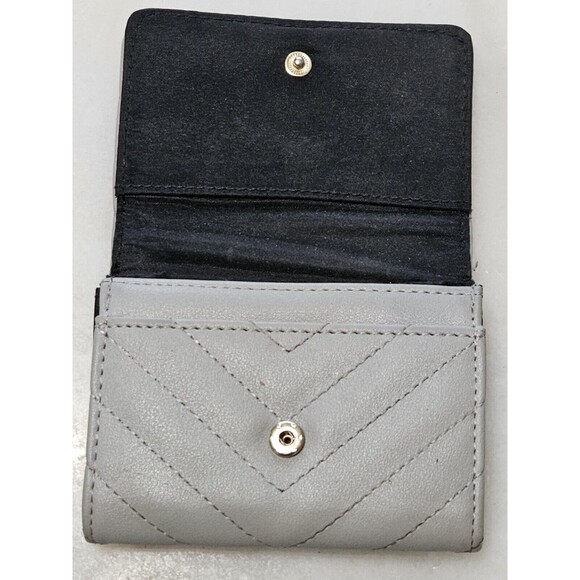 DASEIN WOMENS FASHION CLUTCH ZIP AROUND EMBLEM LONG WALLET, PEWTER - Picture 3 of 8